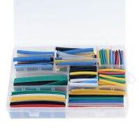 385PCS/Box 9 Sizes 7 Colors PE Heat Shrink Tube 2:1 Heat Shrink Tubing Set Sleeve Wrap Polyolefin Tubes Shrink Wrapped Sets Electrical Circuitry Parts