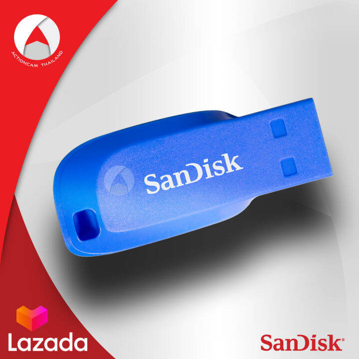 sandisk-cruzer-blade-usb-2-0-แฟลชไดร์ฟ-32gb-sdcz50c-032g-b35be-blue-เมมโมรี่-แซนดิส-แฟลซไดร์ฟ-ประกัน-synnex-รับประกัน-5-ปี