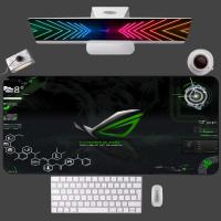 ASUS Mousepad พรม XXL อุปกรณ์เกมขนาดใหญ่คอมพิวเตอร์เกมเมอร์ตกแต่งแป้นพิมพ์แผ่นรองเมาส์เดสก์ท็อปหน้าแรกแผ่นรองเมาส์ Csgo