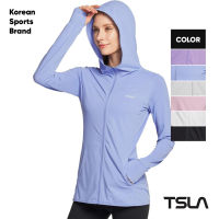 [NEW COLLECTION]  [TSLA] Womens UV Protection Outdoor Shirt Lightweight Long Sleeve Workout Shirts Top Full Zip Shirt with Pockets I Women jacket I Sun Jacket Series I Summer Collection (TM-FSZ24)