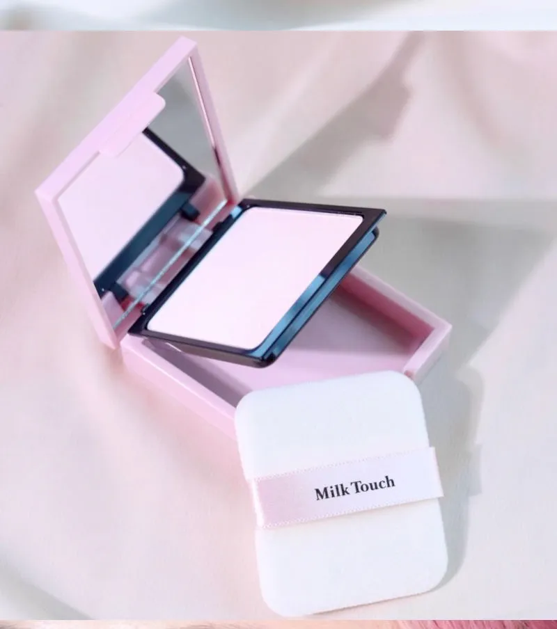 Korea Milk Touch Pressed Powder Matte Soft Focus Long-lasting