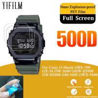 3Pcs PET Film For Casio G-Shock GBX-100 GX-56 DW-5600 GMW-B5000 GW-B5600 GM-5600 GWX-5600 Watch Screen Protection Film Not Glass Clamps