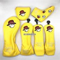 Yellow high-quality fisherman hat putter hat cover South Korea Malbon wood cover golf club cover MALBON¯Taylormade¯Titleist DESCENNTE XXIO High Fashion