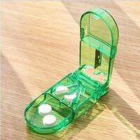 Portable Pill Cutter Box Convenient Pills Box Pill Caplets Medicine Holder Pill Splitter Divide Compartment Medicine Storage Box Medicine  First Aid S