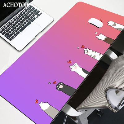 Large Anime Mouse Pad Pink Cute Cat Paw Gaming Accessories Kawaii Office Computer Keyboard Mousepad XXL PC Gamer Laptop Desk Mat