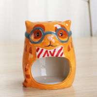 Creative Ceramic Animal Jewelry Storage Box Hamsters Cave Ornament Nest Hamster Food Bowl Multifunction Desktop Bin Organizer