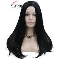 StrongBeauty Long Striaght วิกผมสังเคราะห์สีดำสำหรับผู้หญิง Wigs COLOUR CHOICES