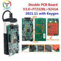 TCS Multidiag 2021.11พร้อม Activator Software 9241A Double Green PCB เครื่องอ่านรหัส V9.0เครื่องมือวินิจฉัยรถบรรทุก Multidiag PRO