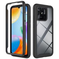 Rugged Armor Shockproof 10C 10A 9C Frame Hard Plastic Transparent Back Cover Fundas