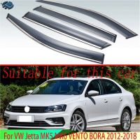 For VW Jetta City BORA 2012-2022 Plastic Exterior Visor Vent Shades Window Sun Rain Guard Deflector 4pcs 2013 2015 2017