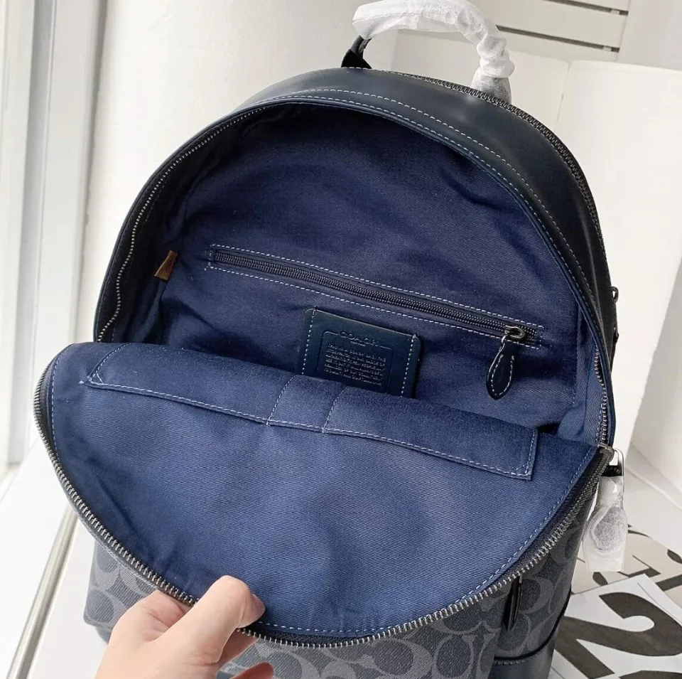 Authentic Coach CB909 West Backpack In Signature Canvas With