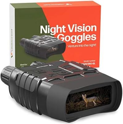 การมองเห็นได้ในเวลากลางคืนแว่นตาสำหรับล่าสัตว์,ตรวจจับและเฝ้าระวัง-กล้องส่องทางไกลแบบอินฟราเรดดิจิตอลที่มี100% วิสัยทัศน์ชัดเจนในความมืด32กรัม