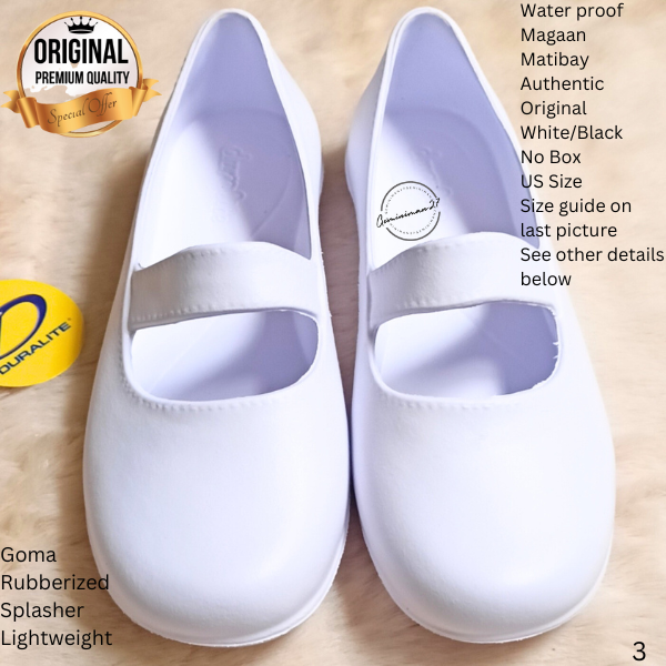 Geminiman27 W3 Sophia Duralite Splasher Nursing White Shoes Black Shoes ...