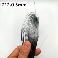 ▤℗✐ 50M/100M 0.5mm Diameter 7X7 Construction 304 Stainless steel Wire rope Alambre Softer Fishing Lifting Cable