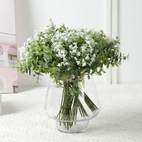 [COD] Kwai Fong Fake Eucalyptus Gypsophila Bunch Decoration Wedding Potted Factory Wholesale