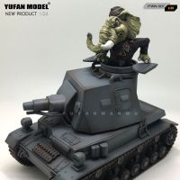 Resin figure model kits Q version of the big like tank soldiers YFWW-1637