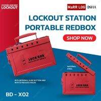 กล่องล็อคนิรภัยเกล่องเหล็กแบบพกพา กล่องใส่กุญแจ PORTABLE STEEL SAFETY LOCKOUT KIT BD-X02 (เฉพาะกล่อง ไม่รวมอุปกรณ์ )