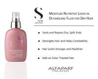 Alfaparf Nutritive dtangling fluid 125ml อาหารผมชนิดไม่ต้องล้างออก ไม่เหนียวเหนอะหน่ะ ช่วยลดอาการผมแห้งเสีย แตกปลาย ชี้ฟ เหมาะสำหรับผมดัดที่แห้งเสีย