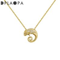 DPLAOPA 925 Sterling Silver Pendant Animal Pendant Women Luxury Choker Long Chain Necklace For Party Best Gift