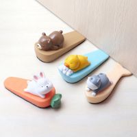 Lovely Cartoon Rabbit Duck Soft Vinyl Door Stopper/ Animal Rubber Door Bumper Crash Pad/ Wall Anti-collision Protector Block