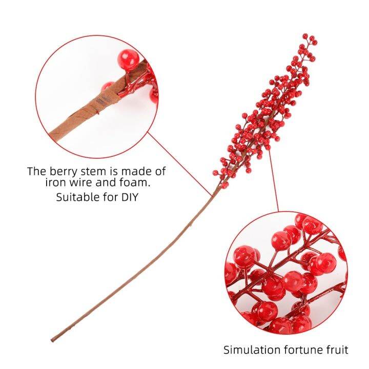 1pcs-red-berry-branch-fortune-fruit-artificial-flower-diy-christmas-wedding-table-decoration-valentines-day-gifts