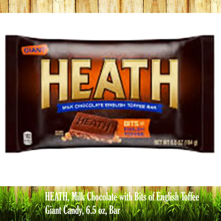 HEATH, Milk Chocolate with Bits of English Toffee GIANT Candy, 6.5 oz