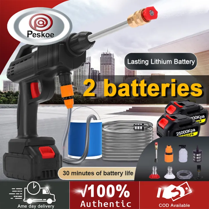 Wireless Car Washer 488VF Lithium Battery Portable High Pressure Washer