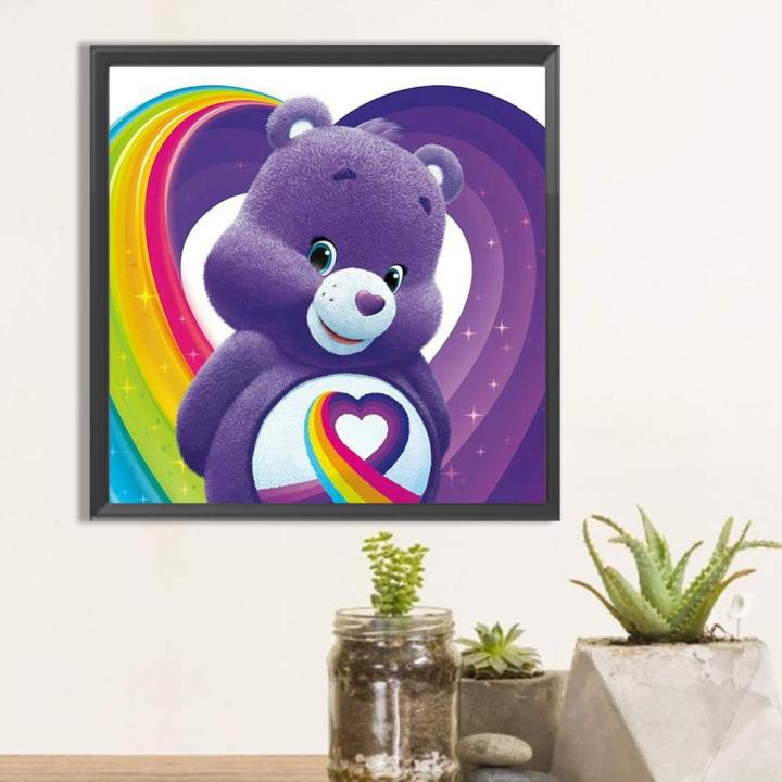 ชุดหมีภาพวาดเพชร5d-เจาะเต็มรอบแบบ-diy-ศิลปะหัตถกรรมตกแต่งบ้าน