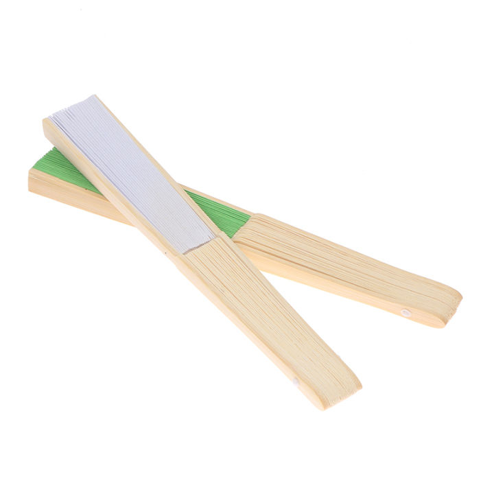 yizhuoliang-พัดแบบพับได้พัดแบบ-diy-พัดไม้ไผ่พับได้พัดไม้