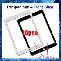 10ชิ้นกระจกหน้าพร้อม OCA สำหรับ Ipad Mini4 Mini 4 2015 A1550 A1538 (ไม่มี Digitizer สัมผัส) อะไหล่แผงหน้าจอ LCD ด้านนอก