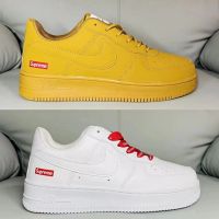 Supremeafi  Force Joint White Red Wheat Male And Female Lovers All-match Sports Casual Skateboard Shoes