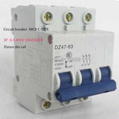 【LZ】 3P 6A 230/400v 50HZ/60HZ Mini Circuit breaker MCB C45 C type