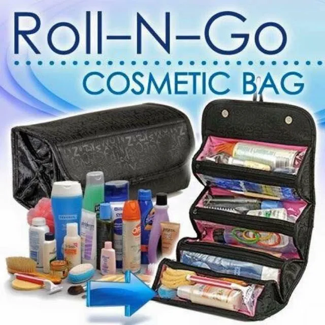 RollNGo Cosmetic Bag Roll Up Bathroom Organizer Lazada PH