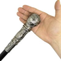 Fashion Walking Stick Cane Vintage Elegent Ball Handle Hand Canes Metal Crutch Gentle Man Canes Hand Sticks Men 91cm