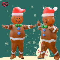 }{+มนุษย์หิมะ Inflatables Gingerbread มนุษย์ Inflatables บรรยากาศการแสดง Prop สวมการ์ตูนหุ่น