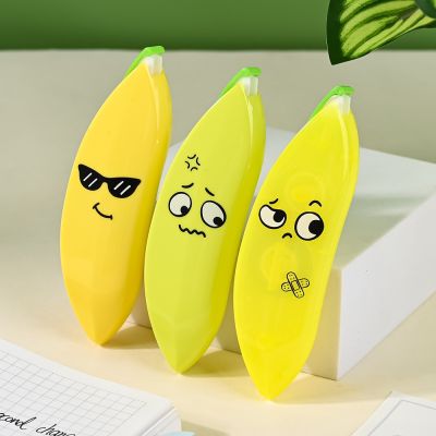 【LZ】❀∋  Fita de correção de expressão de banana bonito kawaii branco para fora corrector presente promocional papelaria estudante prêmio escola escritório
