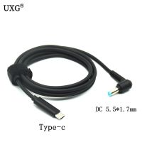 DC USB Type C To 5.5x1.7 5.5x1.7mm Male Plug Converter USB C PD Charging Cable Cord For Acer Aspire 19V Laptop Power Adapter