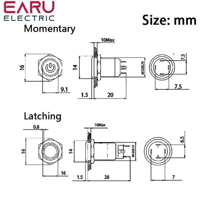 12mm-5v-12v-24v-220v-waterproof-metal-push-button-switch-led-light-black-momentary-latching-car-engine-pc-power-switch-red-blue