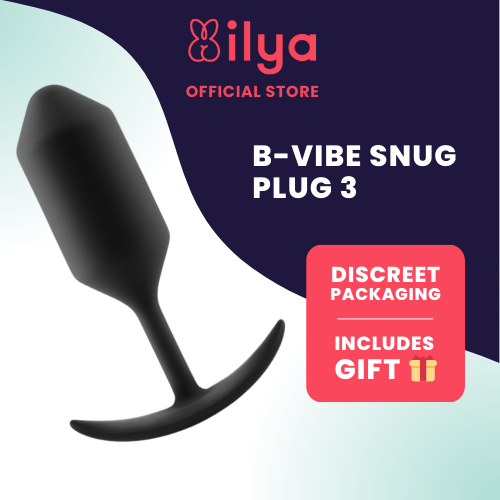 B-vibe Weighted Snug Plug 3 - 180 G Orange