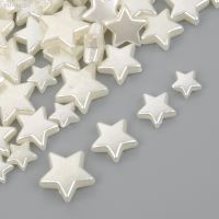 ❃ 50/100pcs 8-14mm Star Beads Spacer ABS Plastic Beads for Jewelry Making DIY Bracelet Accessories Accessories Supplies