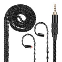 Yinyoo 8 Core Silver Plated Cable 2.5/3.5/4.4mm With MMCX/2pin Connector For LZ A5 KZ ZS10 ZS6 ZS5 ZSR ED16