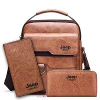 ☞◄ Combination bag mens handbag high-end shoulder 2023 new bag business jeep mens messenger bag 2022