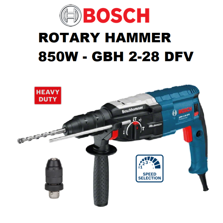 BOSCH 850W ROTARY HAMMER GBH 228 DFV Lazada