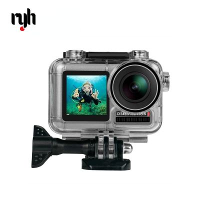 เคสป้องกันใต้น้ำกันน้ำบ้านกล่องดำน้ำสำหรับ DJI Osmo Action Sport อุปกรณ์เสริมกล้องถ่ายรูป