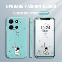 Casing Ponsel สำหรับ Infinix Note 30 Note 5G Note 30 Pro การ์ตูนนาซ่าขอบสี่เหลี่ยมของเหลวคลุมทั้งหมดกล้องปลอกซิลิโคน