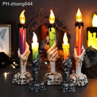 MA1MBB Halloween Candle Lamp Skeleton Hand Horror Ghost Festival Table Tricky Drops Happy 2023 Party Decor