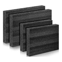 4 Pcs Foam Packing Foam Inserts Black Foam Sheets for Cases Tool Foam Black Foam Sheet for Packaging and Crafts