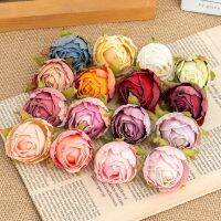 [5pcs]Artificial Rose Flowers Heads 16 style 3cm Wedding Decoration Room Decor High Grade DIY Wreath Scrapbook Gift