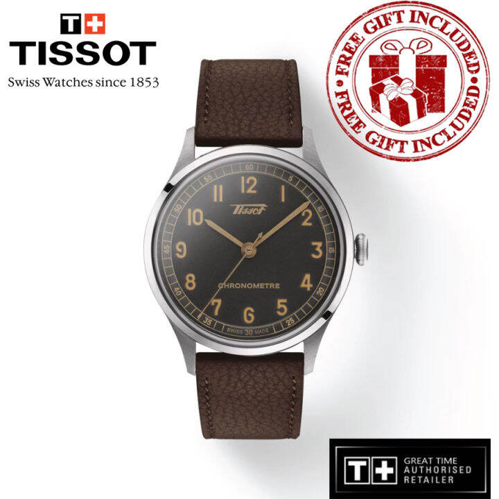 Official Warranty Tissot T142.464.16.062.00 Men s Heritage 1938