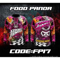 Food Panda Fashion V3 แขนยาว 3D เสื้อเจอร์ซีย์นักปั่นชุดกีฬาแขนยาวขนาด xxs-6xl